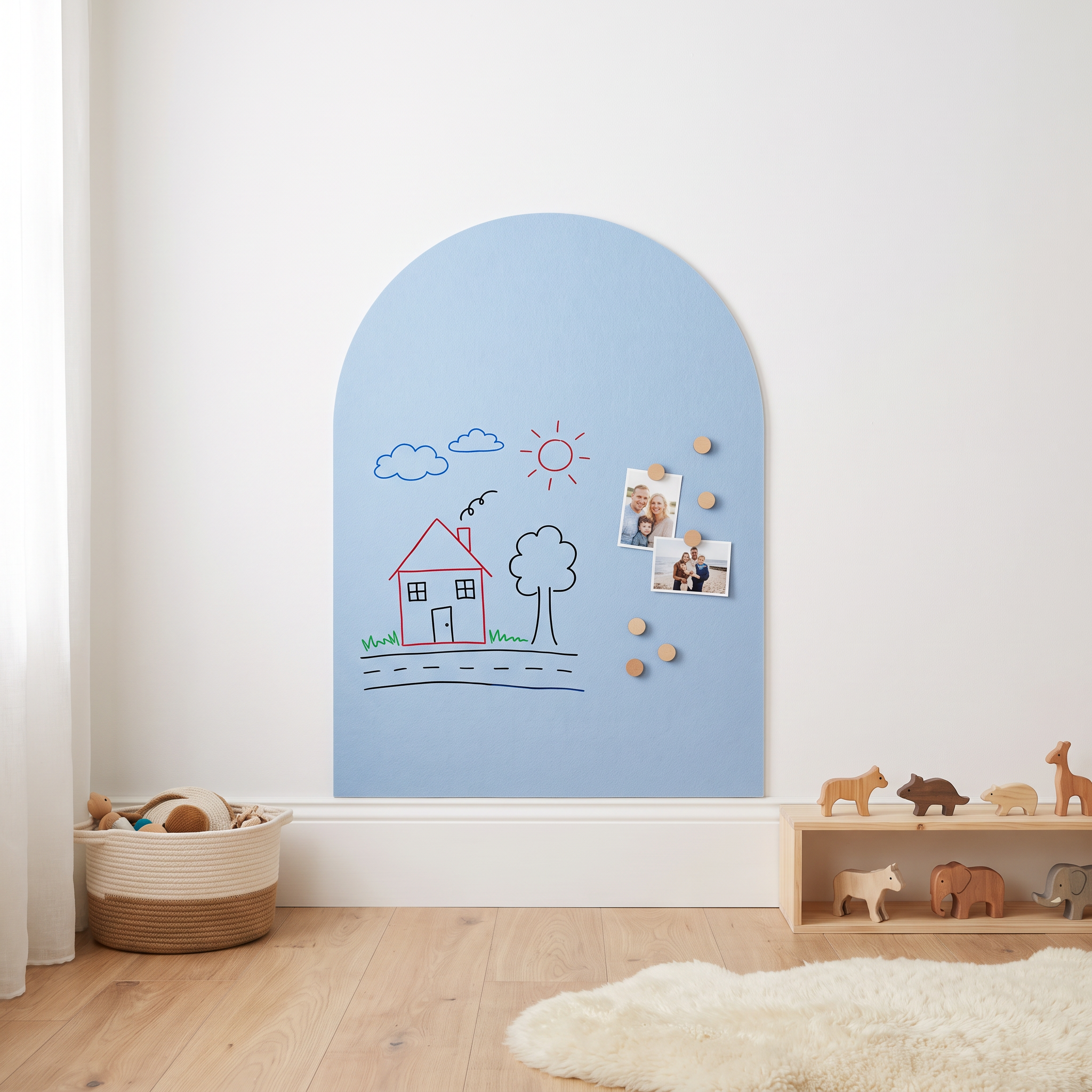 Arco magnético decorativo azul